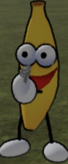Banana with a gun Blank Meme Template