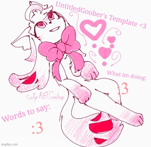 UntitledGoober's announcement temp | :3; :3 | image tagged in untitledgoober's announcement temp | made w/ Imgflip meme maker