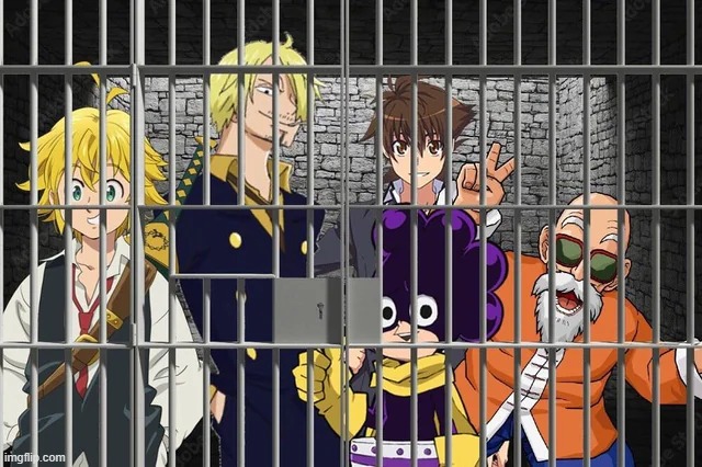 anime sex offenders in prison | made w/ Imgflip meme maker