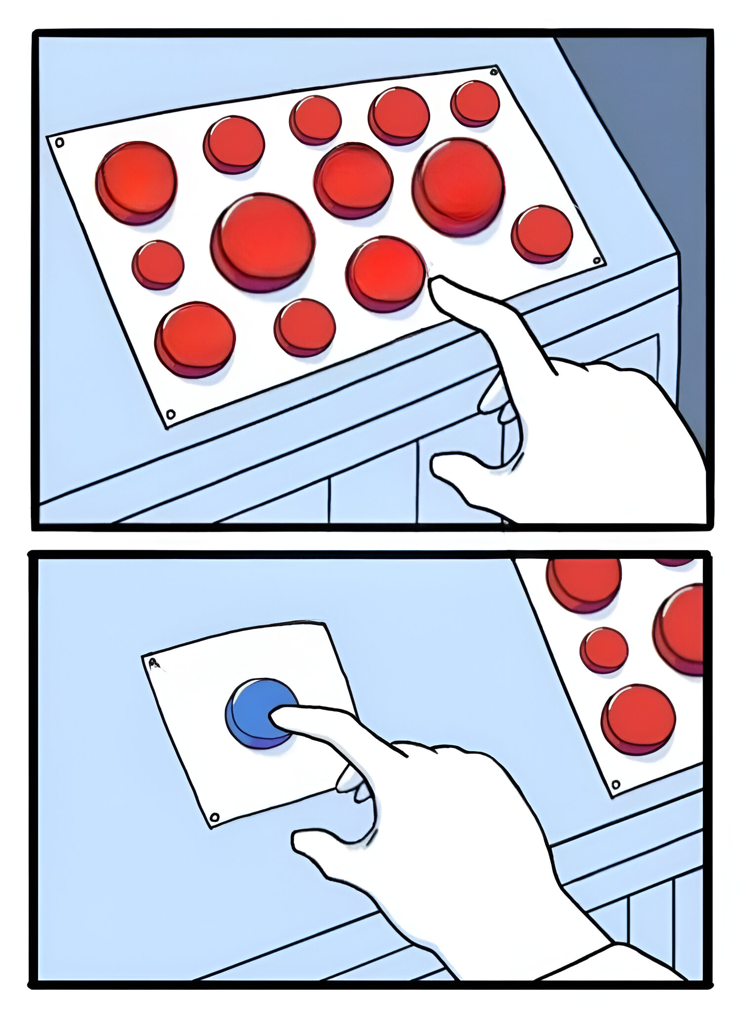 Multiple buttons Blank Meme Template