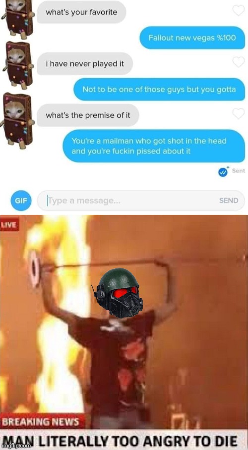 image tagged in man literally too angry to die | made w/ Imgflip meme maker