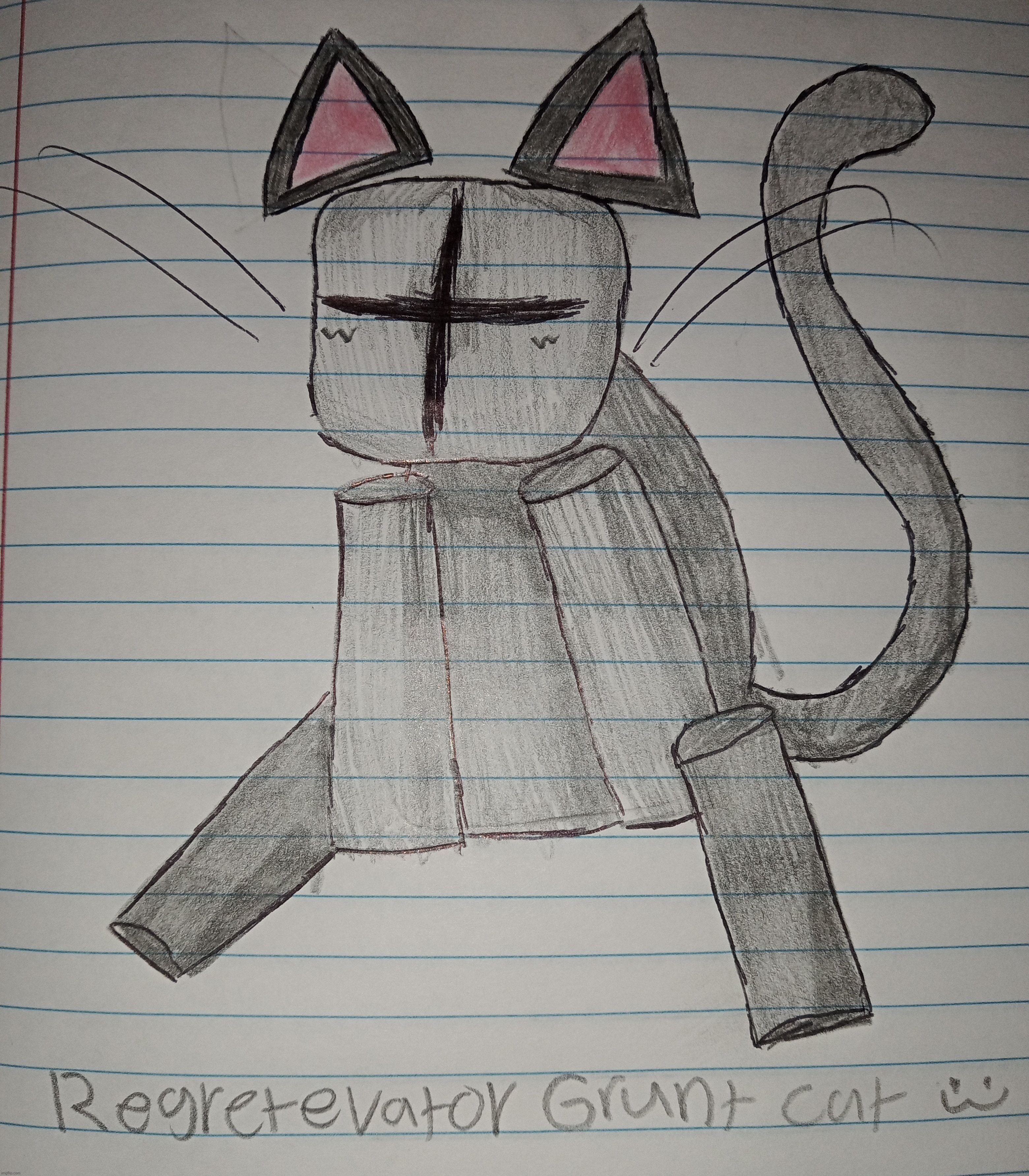 Normally don't do traditional art but I tried again yesterday and drew this | image tagged in madness combat,roblox,regretevator | made w/ Imgflip meme maker
