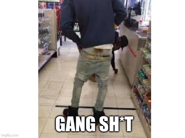 Gang shi | GANG SH*T | image tagged in gangster,funny meme,imgflip | made w/ Imgflip meme maker