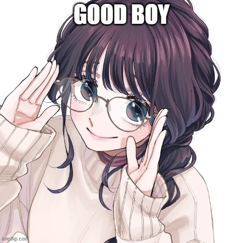 Good boy | GOOD BOY | image tagged in waguri | made w/ Imgflip meme maker