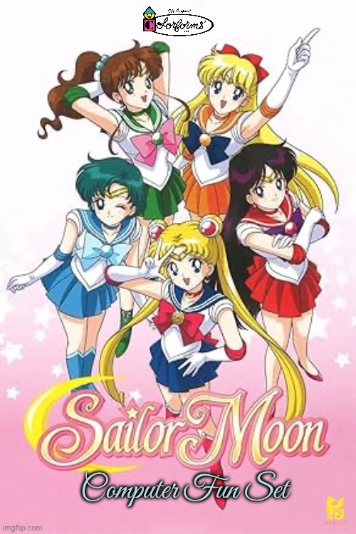 Colorforms Sailor Moon Computer Fun Set | Computer Fun Set | image tagged in anime,sailor moon,computer games,90s,nostalgia,windows | made w/ Imgflip meme maker