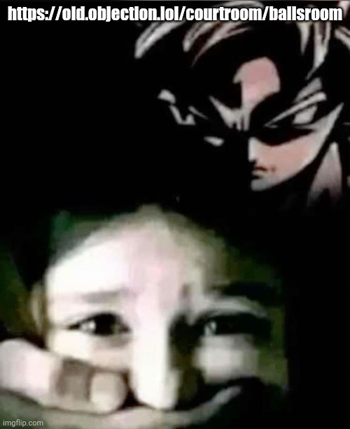 https://old.objection.lol/courtroom/ballsroom | https://old.objection.lol/courtroom/ballsroom | image tagged in goku kidnap | made w/ Imgflip meme maker