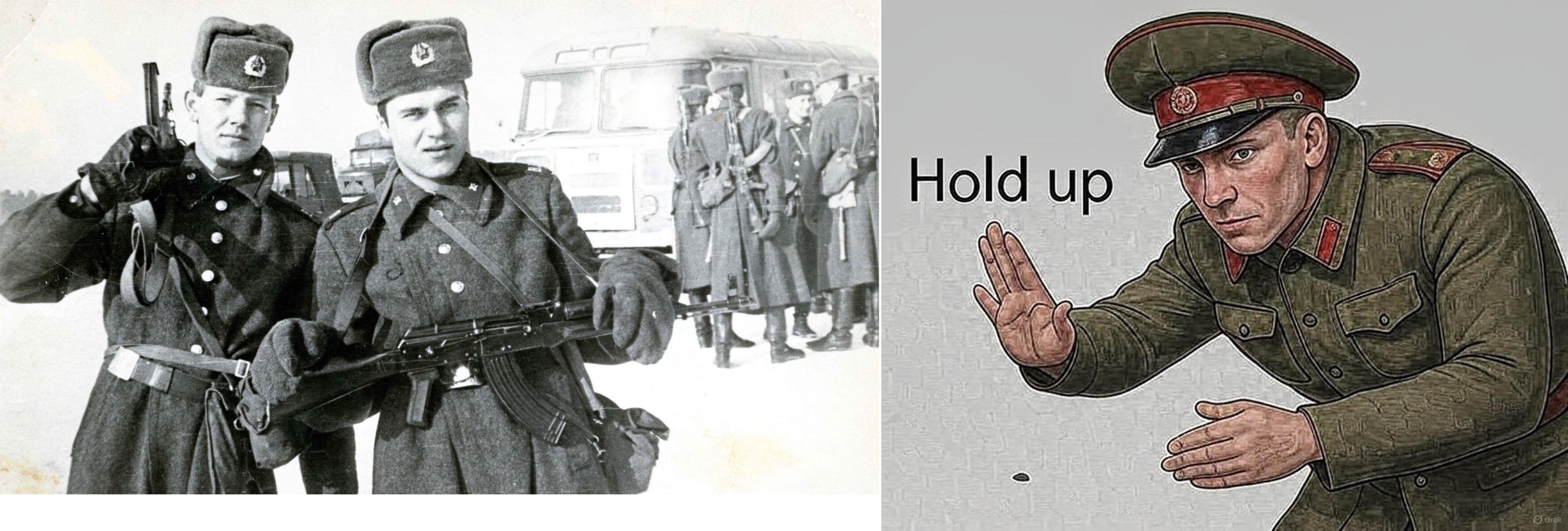 Soviet Hold Up Blank Meme Template