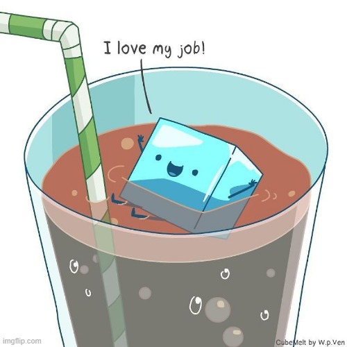 image tagged in ice cube,soda,coca cola,job | made w/ Imgflip meme maker