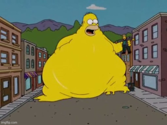 Fat Homer | image tagged in fat homer | made w/ Imgflip meme maker