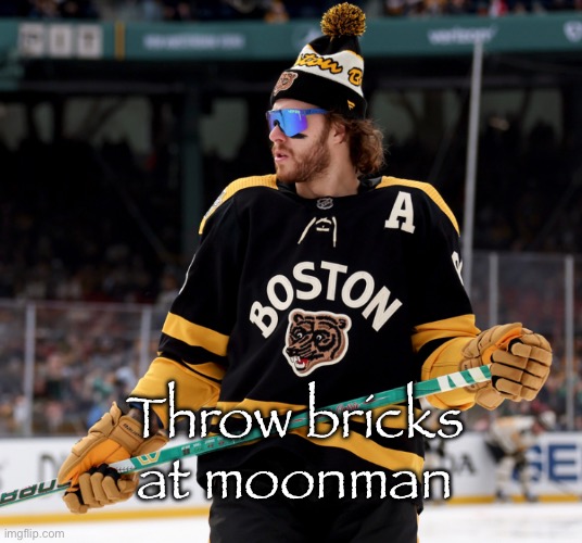 Perm ban him already | Throw bricks at moonman | image tagged in pasta | made w/ Imgflip meme maker