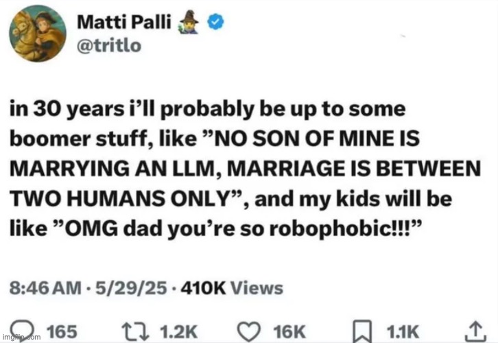 Reminds me of a Futurama episode that explored human-robot relationships being banned | made w/ Imgflip meme maker