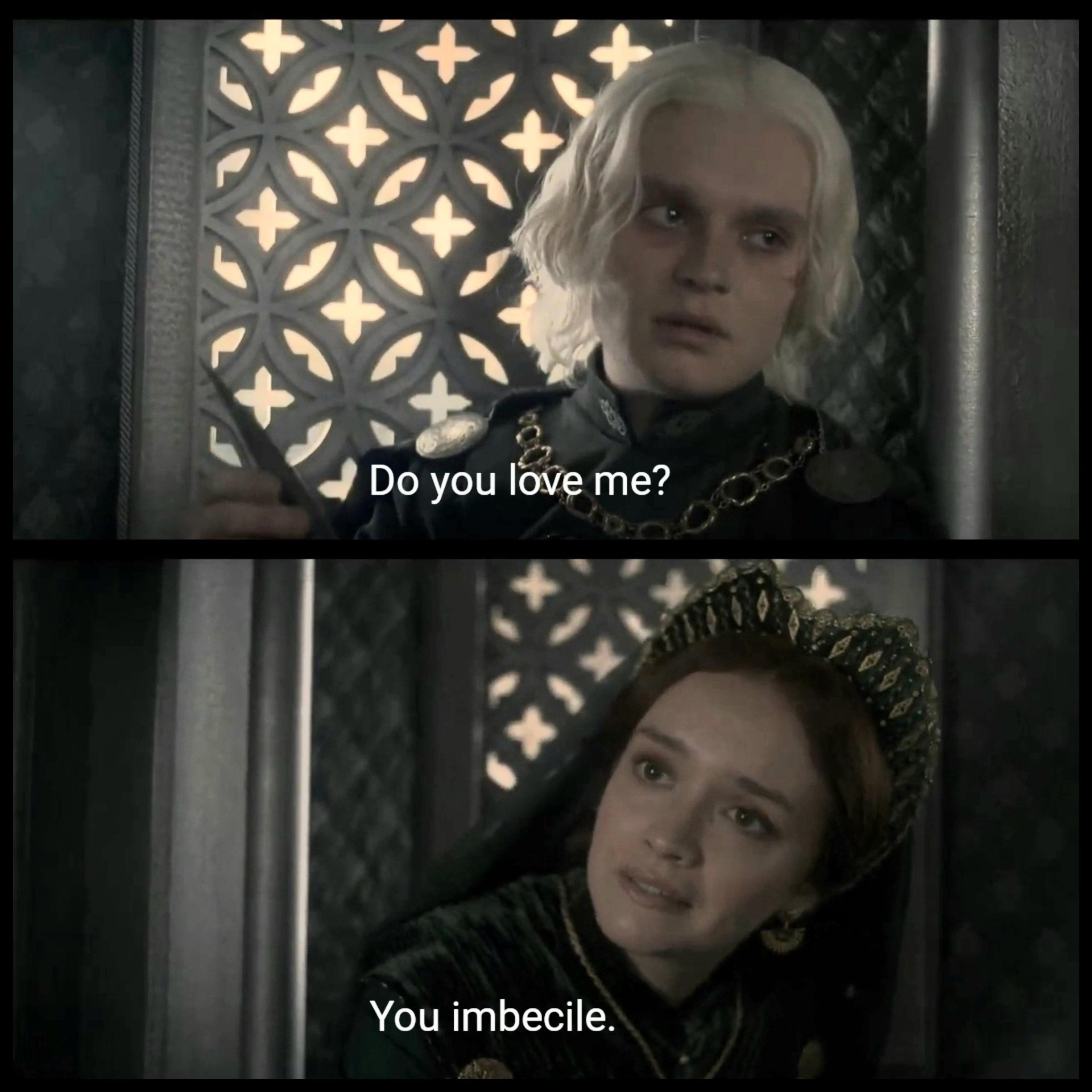Do you love me? Blank Meme Template