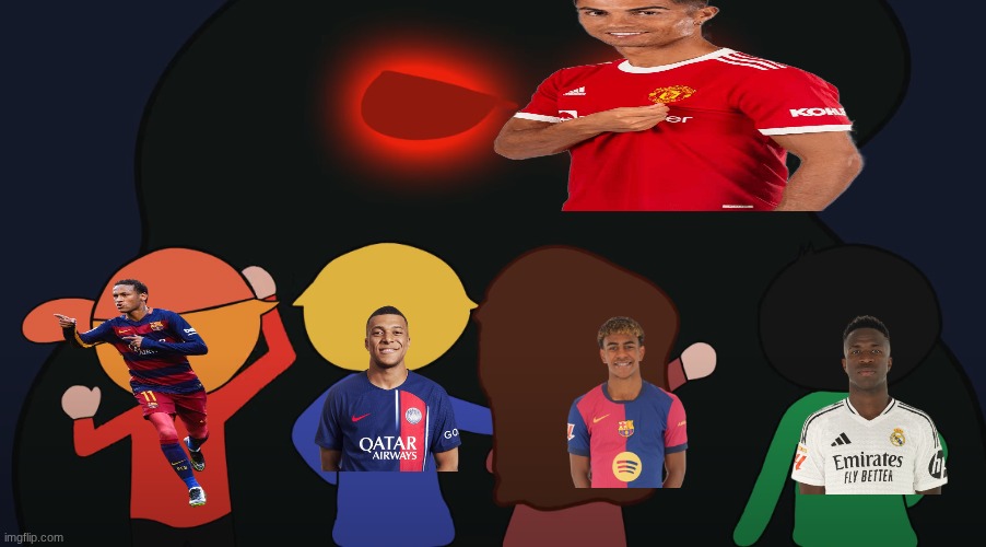 they are cooked | image tagged in 4 people vs 1 person,mbappe,ronaldo,neymar,lamine yamal,vini jr | made w/ Imgflip meme maker
