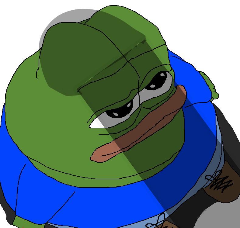 Pepe shadow Blank Meme Template