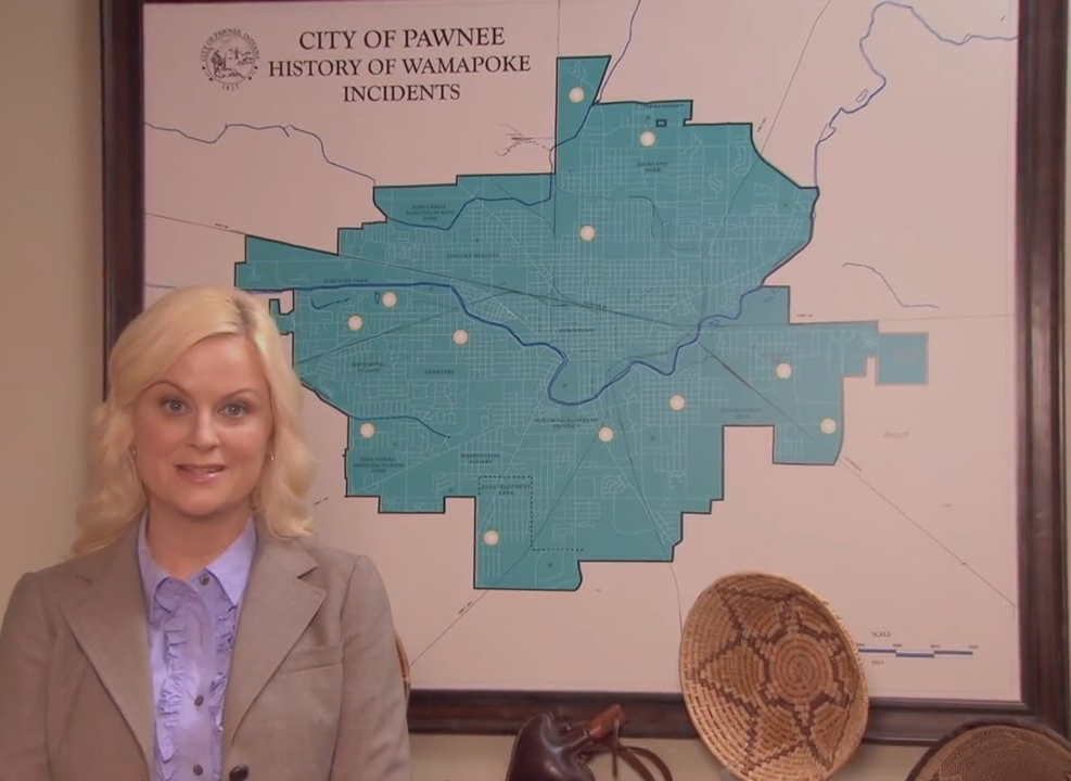 Leslie Knope Map Blank Meme Template