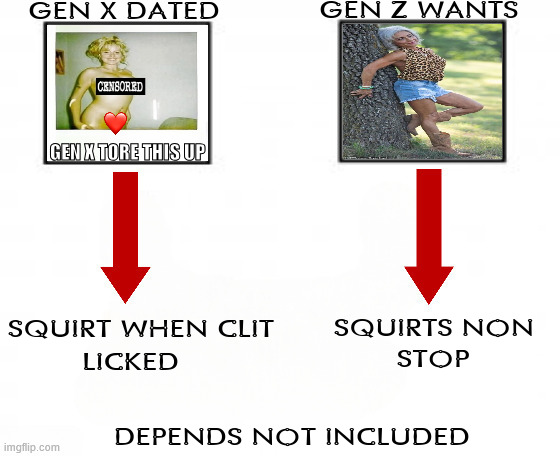 WHO GEN X DATED | GEN X TORE THIS UP | image tagged in funny | made w/ Imgflip meme maker