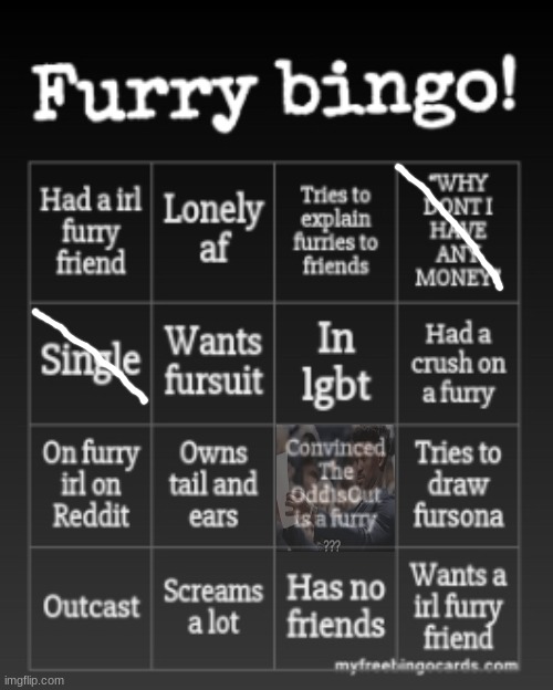 ts bingo mid asf | image tagged in furry bingo | made w/ Imgflip meme maker
