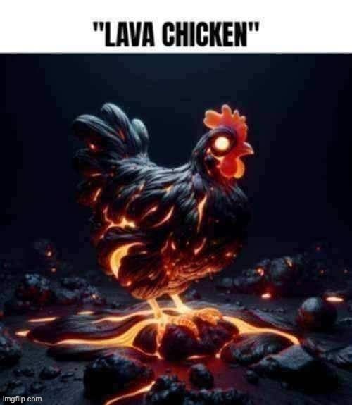 image tagged in lava chicken | made w/ Imgflip meme maker