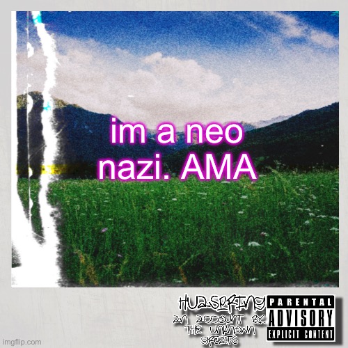 doing an ask me anything because everyone jokes about being a nazi but isnt actually one | im a neo nazi. AMA | image tagged in huaspring temp | made w/ Imgflip meme maker