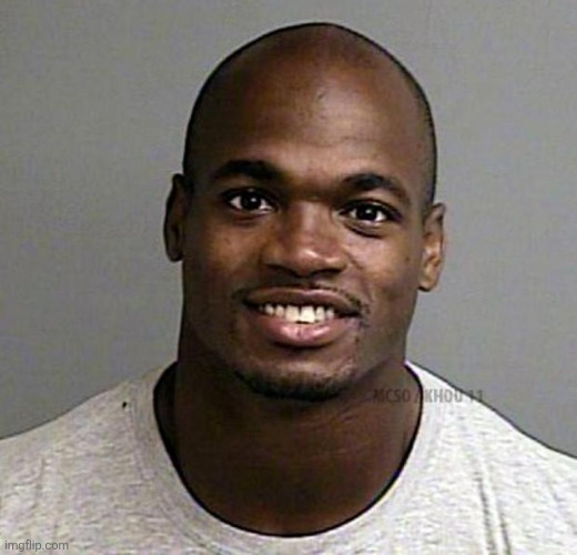 Adrian Peterson Mugshot | image tagged in adrian peterson mugshot | made w/ Imgflip meme maker