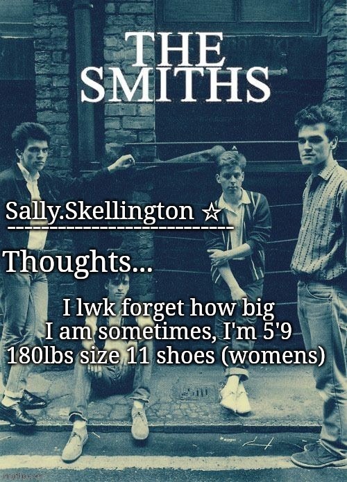 I love it sm tho | I lwk forget how big I am sometimes, I'm 5'9 180lbs size 11 shoes (womens) | image tagged in sally's temp | made w/ Imgflip meme maker