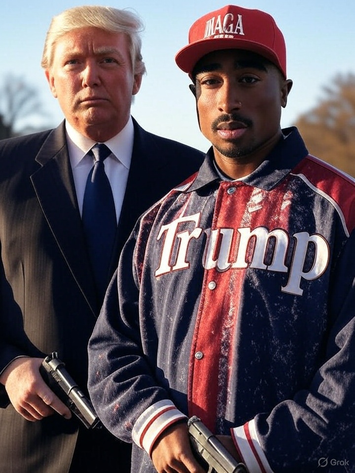 Pac and trump go antifa hunting! Blank Meme Template