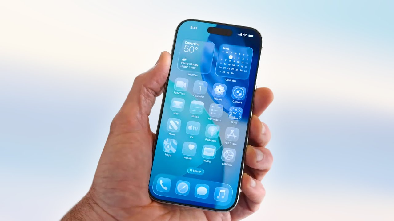 Apple Liquid Glass Blank Meme Template