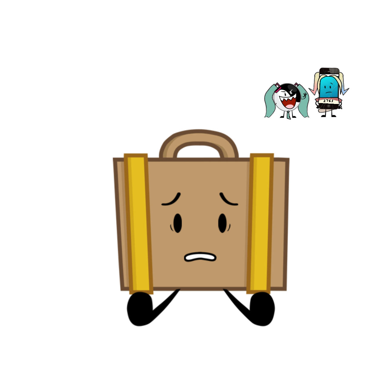suitcase in halloween event Blank Meme Template