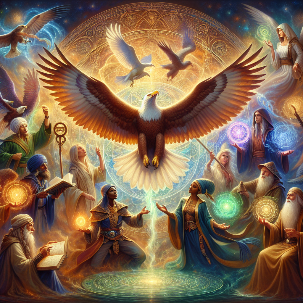 spirit bird the eagle, wizards, conjurers Blank Meme Template