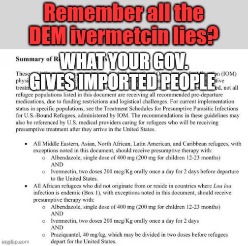 How many did Dems murder by denying um a cure for the Bioweapon Covid ? Safest drug in the world compared to experimental VAX | Remember all the DEM ivermetcin lies? | made w/ Imgflip meme maker