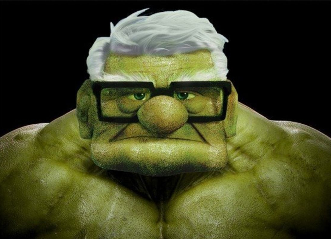Carl Hulk Blank Meme Template