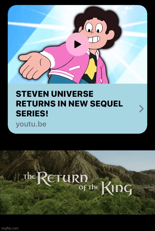 WE ARE SO BACK! | image tagged in return of the king | made w/ Imgflip meme maker