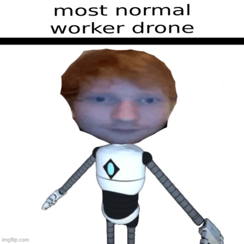 most normal worker drone (cel:WHAT THE HELL AM I LOOKING AT?!. (Get colonized bozoooooo)) | image tagged in murder drones,normal | made w/ Imgflip meme maker