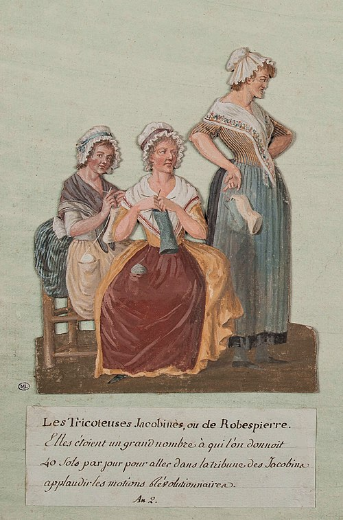 French Revolution knitting women Blank Meme Template