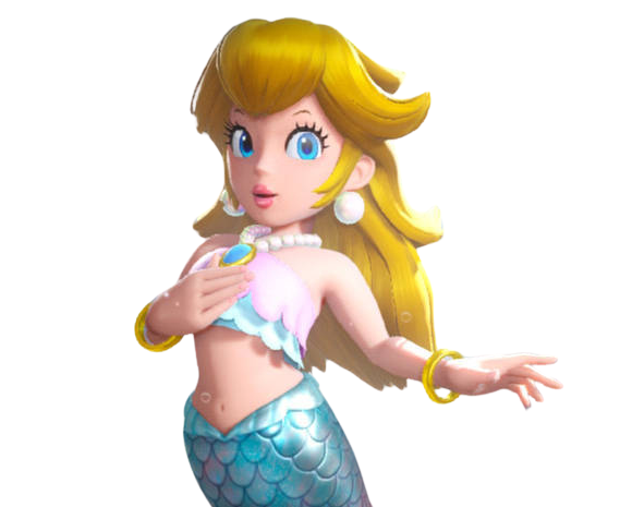 mermaid peach Blank Meme Template