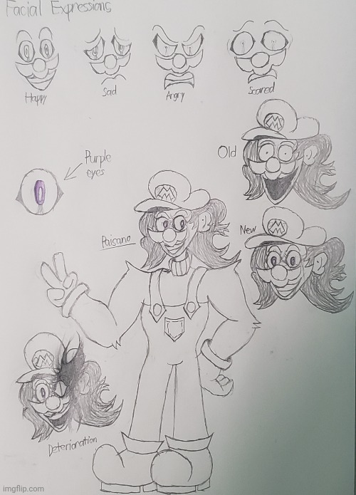 Paisano doodles | image tagged in horrorbrew,ocs,drawing | made w/ Imgflip meme maker