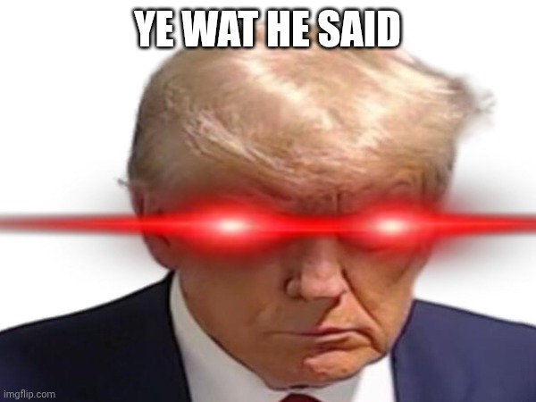 YE WAT HE SAID | made w/ Imgflip meme maker