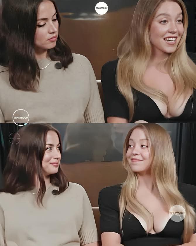 Sydney Sweeney and Ana de Armas Blank Meme Template