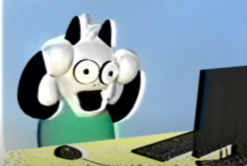 ralsei computer Blank Meme Template