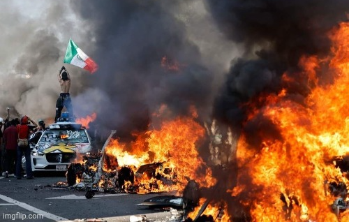 LA Riots fires Blank Meme Template