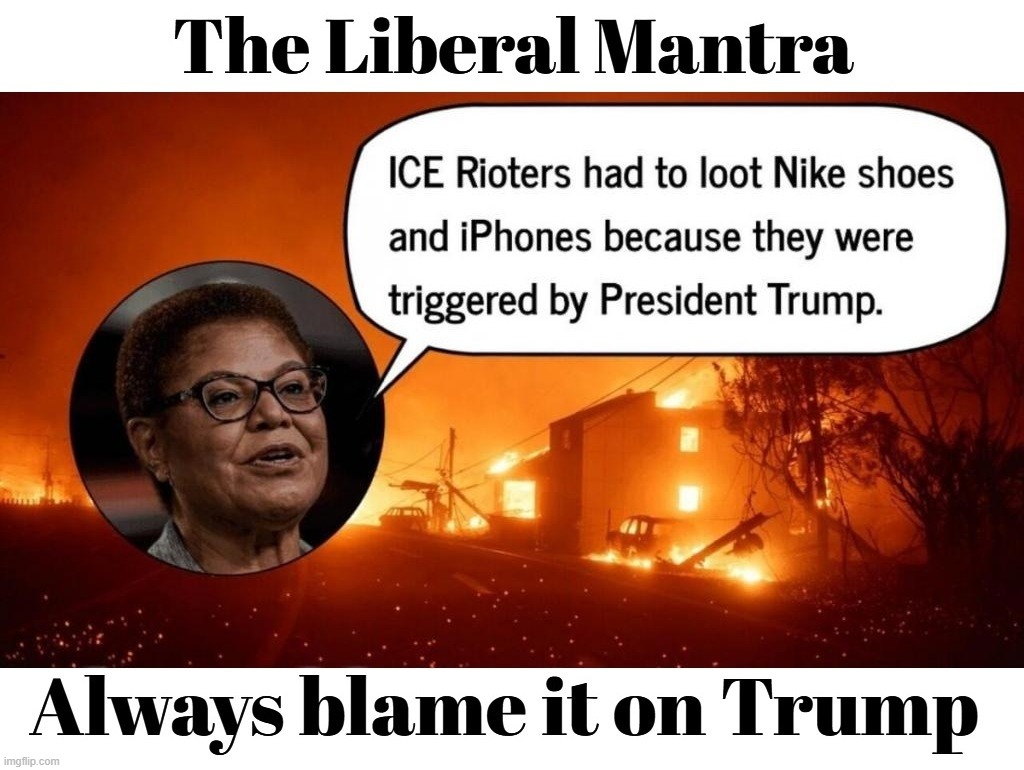 The Liberal Mantra | image tagged in stupid people be like,karen bass,stupid liberals,stupid democrats,do you are have stupid,full retard | made w/ Imgflip meme maker
