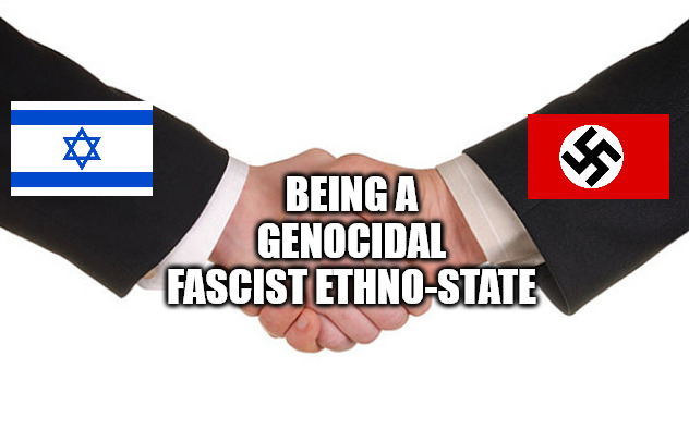 Baby Killers | BEING A GENOCIDAL FASCIST ETHNO-STATE | image tagged in business handshake,nazi,israel,genocide | made w/ Imgflip meme maker