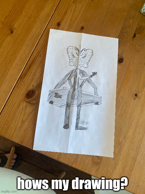 funeral of dead buterflys | hows my drawing? | made w/ Imgflip meme maker