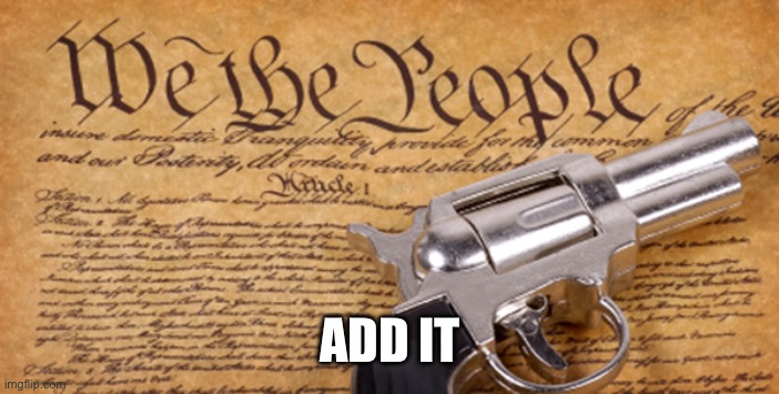 2nd Amendment | ADD IT | image tagged in 2nd amendment | made w/ Imgflip meme maker