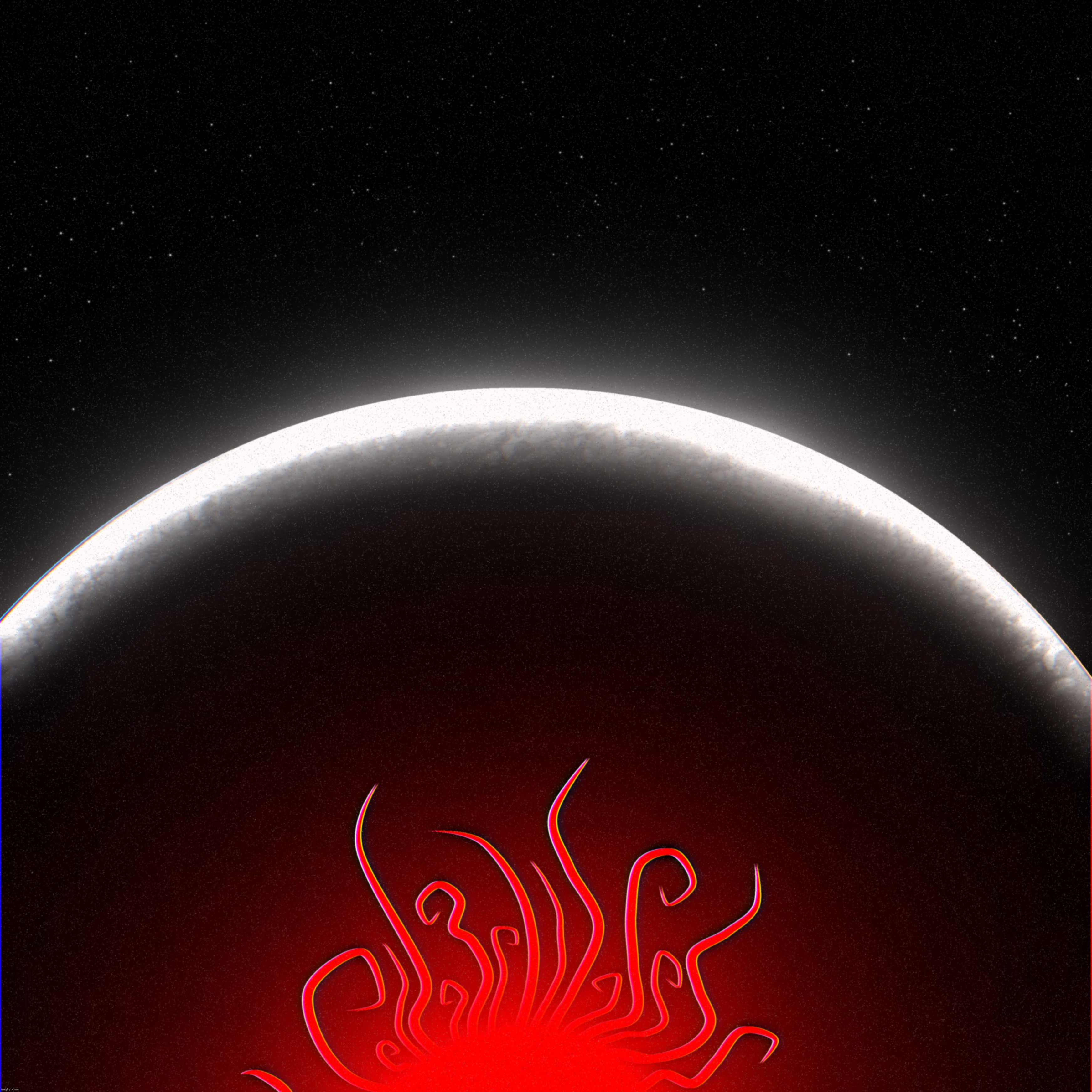 moonrise | image tagged in ibispaint | made w/ Imgflip meme maker