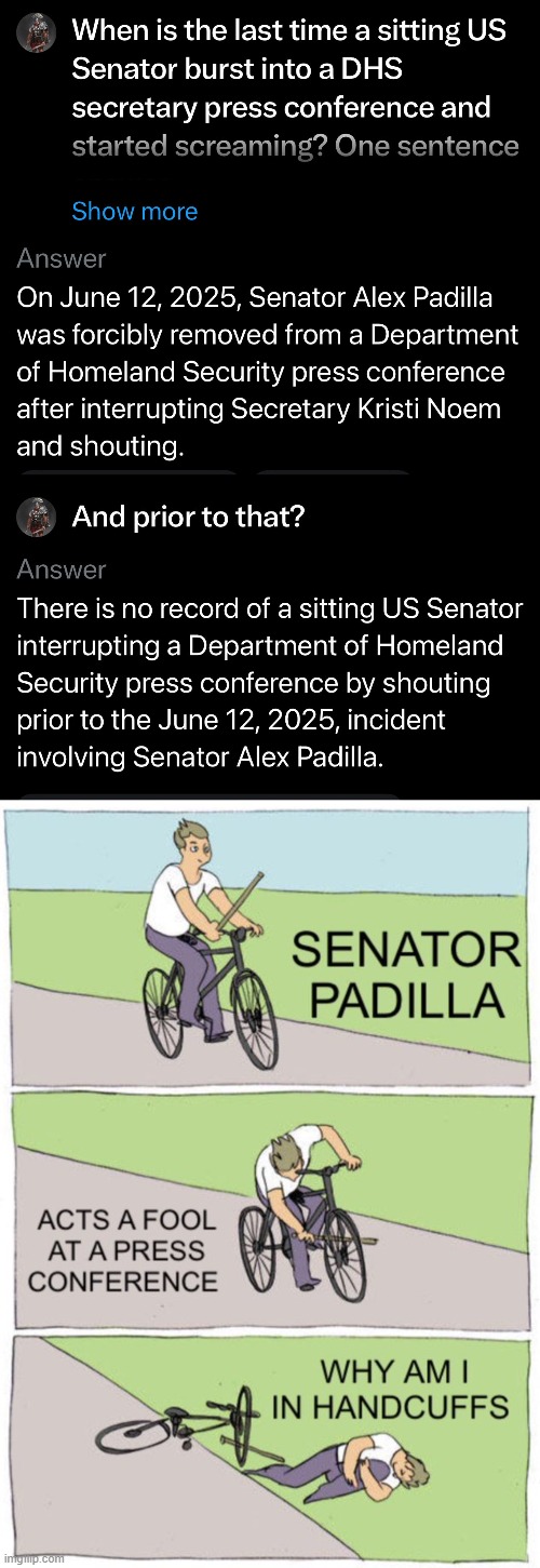 Hey,, Senator Padilla,, FAFO | image tagged in padilla,chuck schumer,punk | made w/ Imgflip meme maker