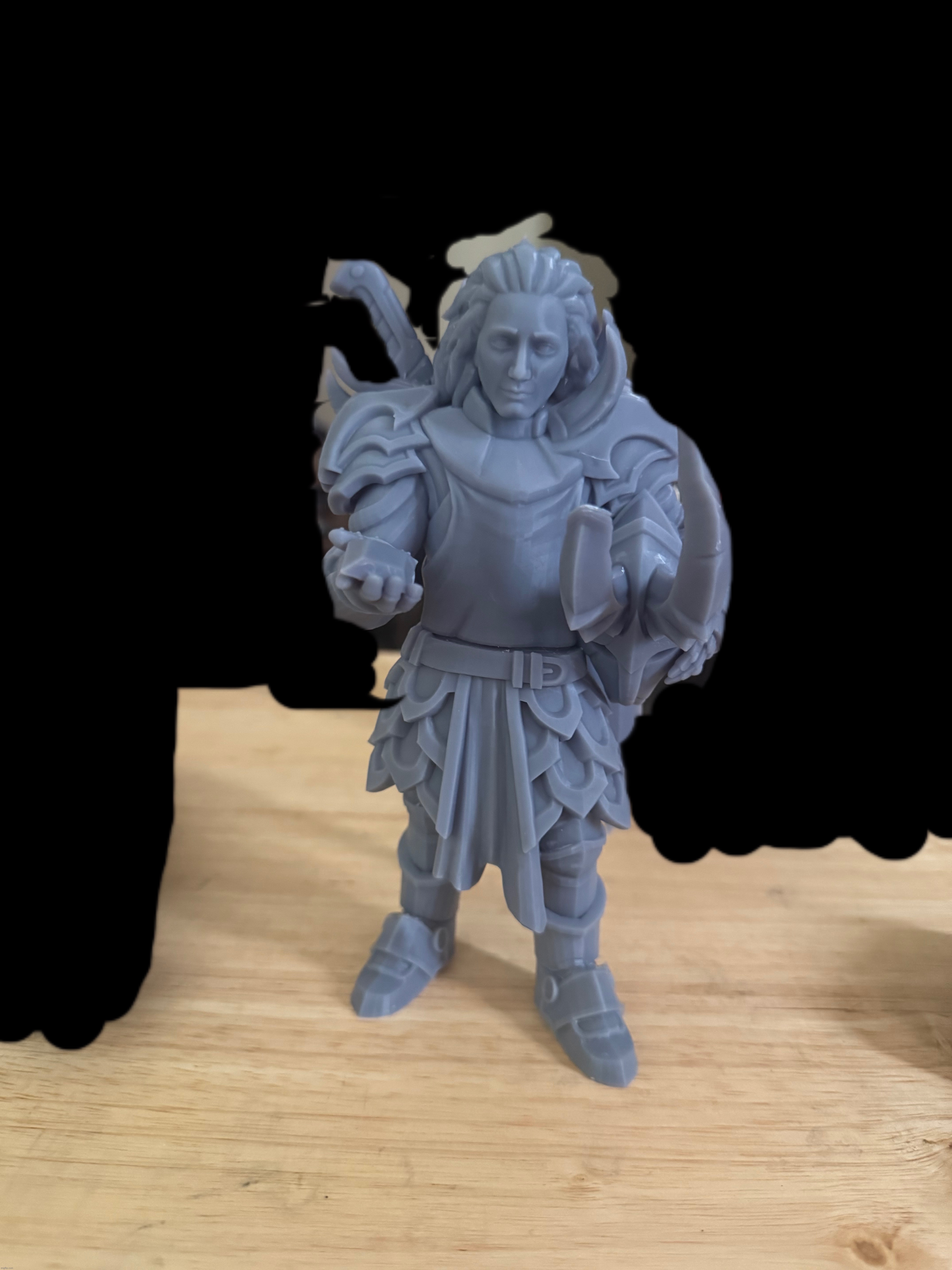 Thank you all for your support with my stories I was able to get a 3d print of Xerxes. | made w/ Imgflip meme maker