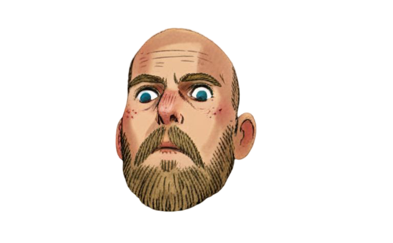 Me cartoon face Blank Meme Template