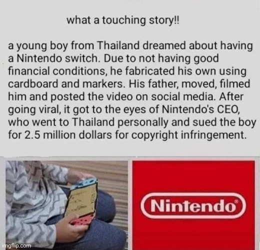 I feel touched | image tagged in nintendo | made w/ Imgflip meme maker