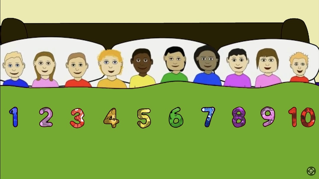KidsTv123 Ten In The Bed Blank Meme Template